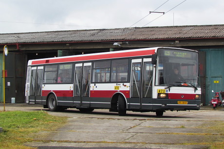 Škoda 21 ab ev.č. 471 v areálu Muzea dopravy. Foto: Zdeněk Kresa, 17.5.2014