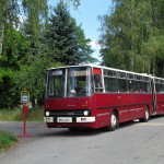 Ikarus 280 zajišťoval okružní pouťovou linku Strašicemi. 9.8.2014, Zdeněk Kresa.