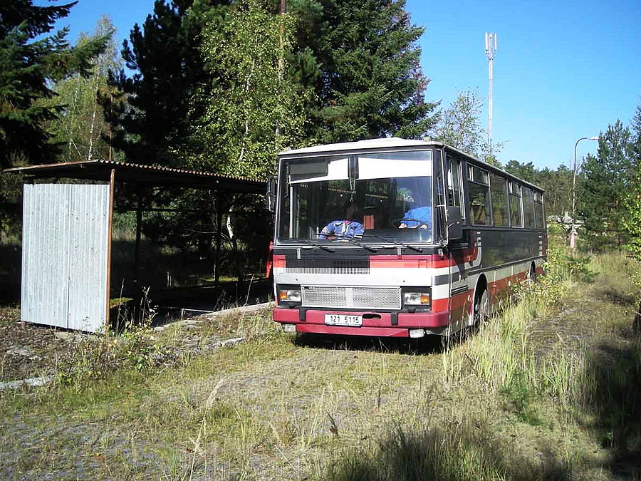 Autobus Karosa LC 735 při přebírání od původního majitele. 14.10.2007, Michal Kouba.