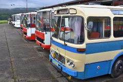 První setkání bývalých plzeňských autobusů v Muzeu dopravy ve Strašicích. 28. 8. 2021, Zdeněk Kresa.