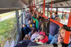 Na nezájem cestujících si historické trolejbusy v Jihlavě rozhodně stěžovat nemohly. 23. 9. 2023, Michal Kouba.